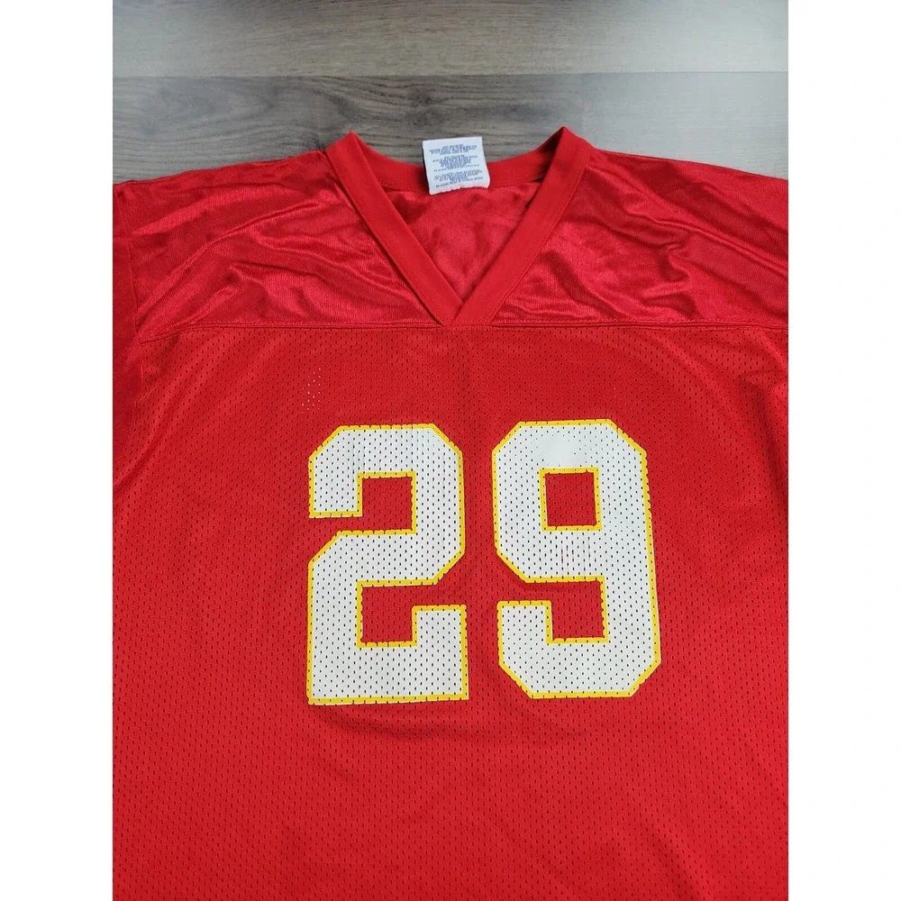 Vintage 90s Kansas City Chiefs Jersey Size XL Youth Greg Hill #29 Boys NFL Red